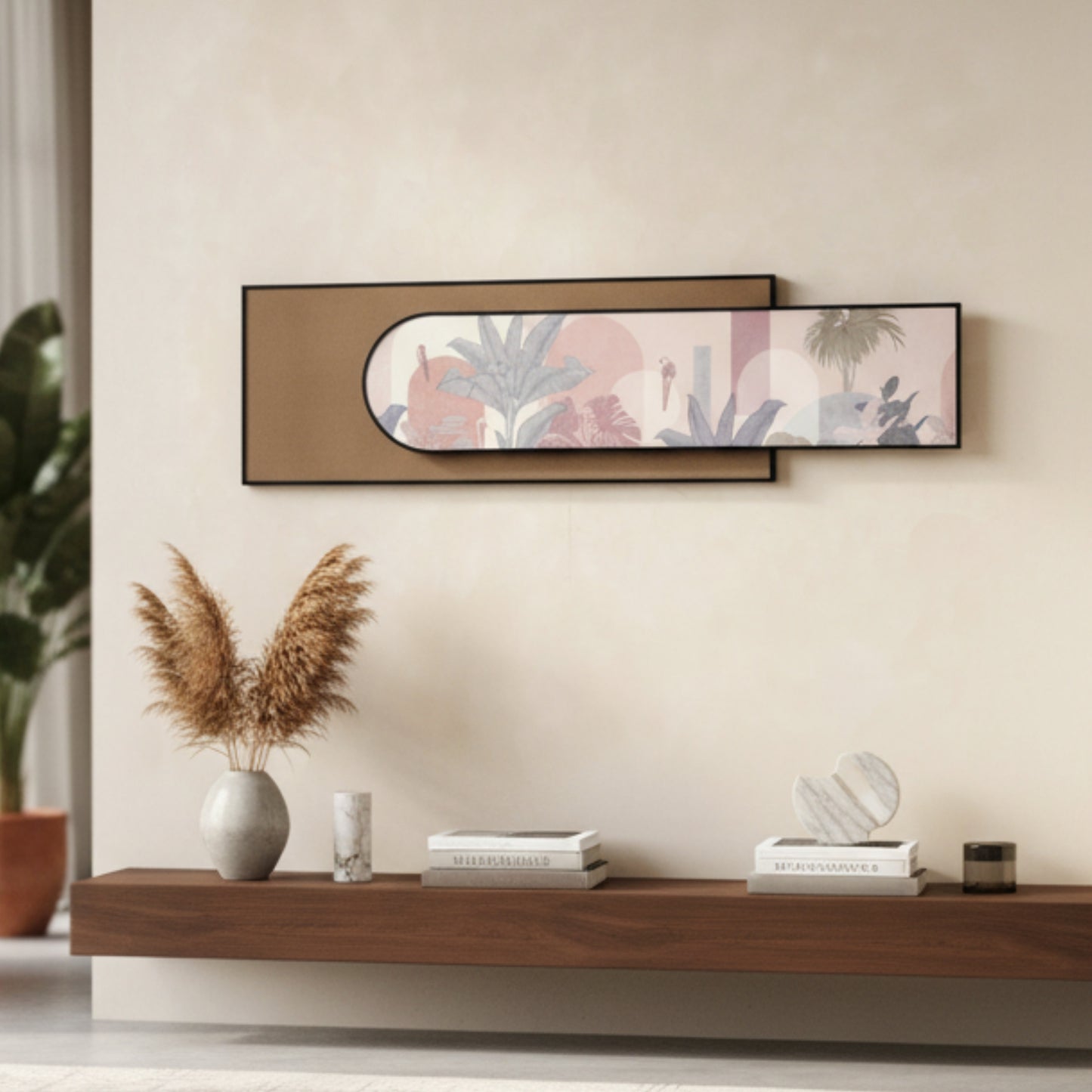 Palmera - Tropic inspired Premium 3D Wall Art ~ 5 feet Long