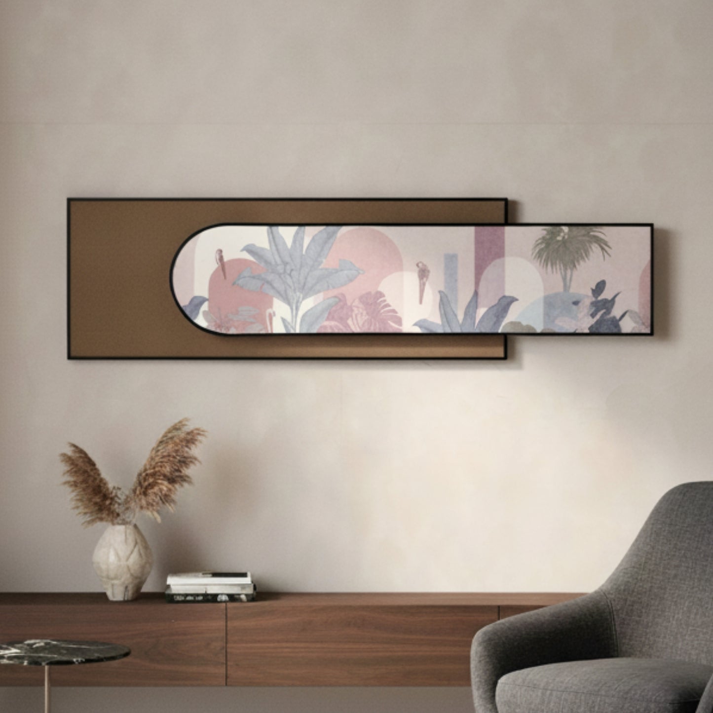 Palmera - Tropic inspired Premium 3D Wall Art ~ 5 feet Long