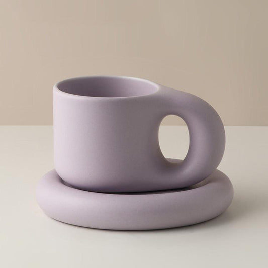Chubby Chug - Pinterest-y Fat Coffee Mug and Plate Set
