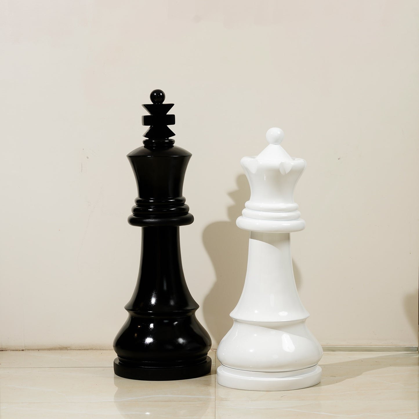 The Strategic Stance - Chess-pieces Floor Sculptures ~ 3 ft