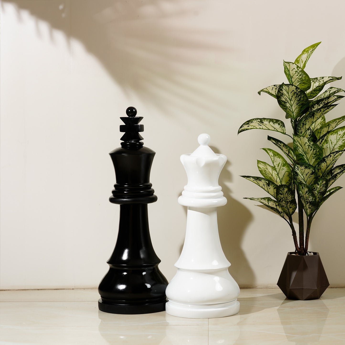 The Strategic Stance - Chess-pieces Floor Sculptures ~ 3 ft