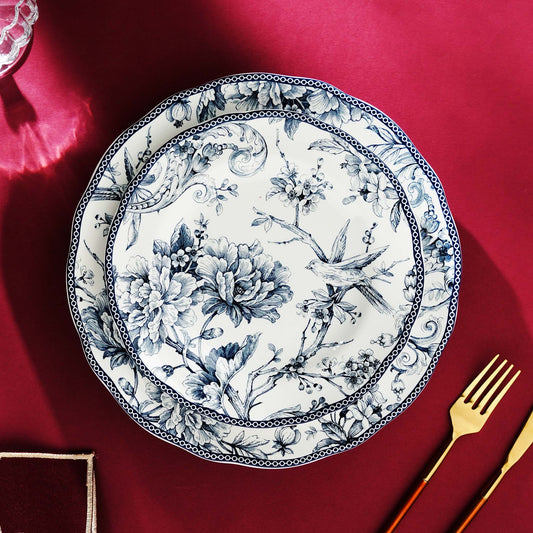 Side Plate Heritage Bloom - Vintage Floral Style Fine Porcelain Side Plates (Set of 6)