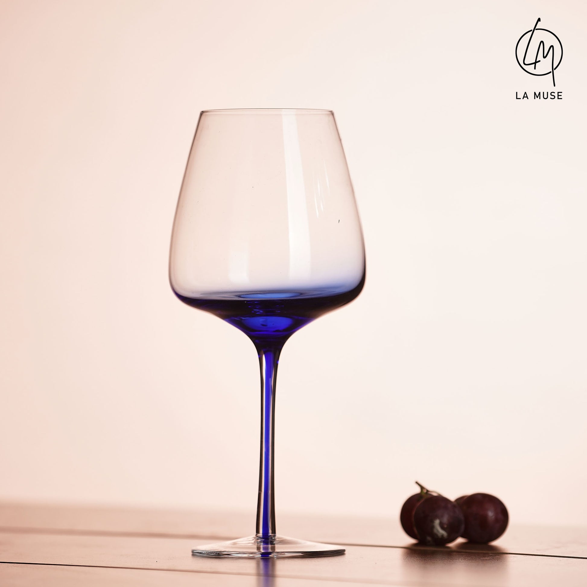 Wine Glass Royal Rhapsody - Blue Wine Glasses Set (570 ml)