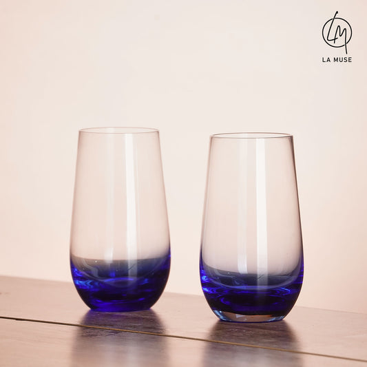 Tumblers Royal Rhapsody - Blue Tumbler Glasses Set (540 ml)