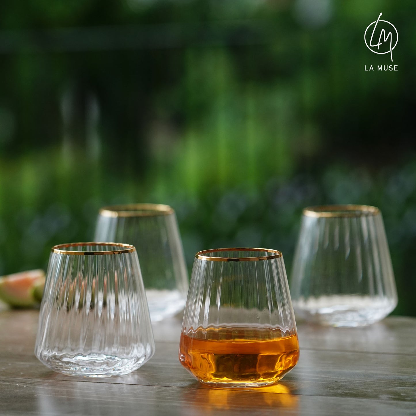 The Golden Hour - Whiskey Glasses Set (420 ml)