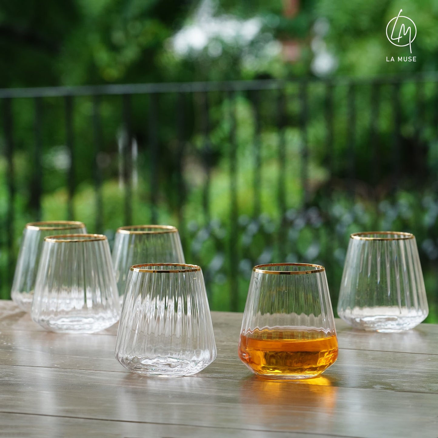 The Golden Hour - Whiskey Glasses Set (420 ml)