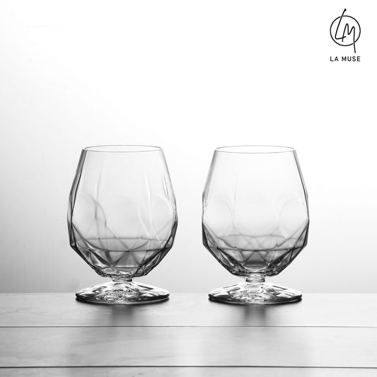 Cocktail Glass Crystal Maze - Snifter Cocktail Glasses Set (530 ml)