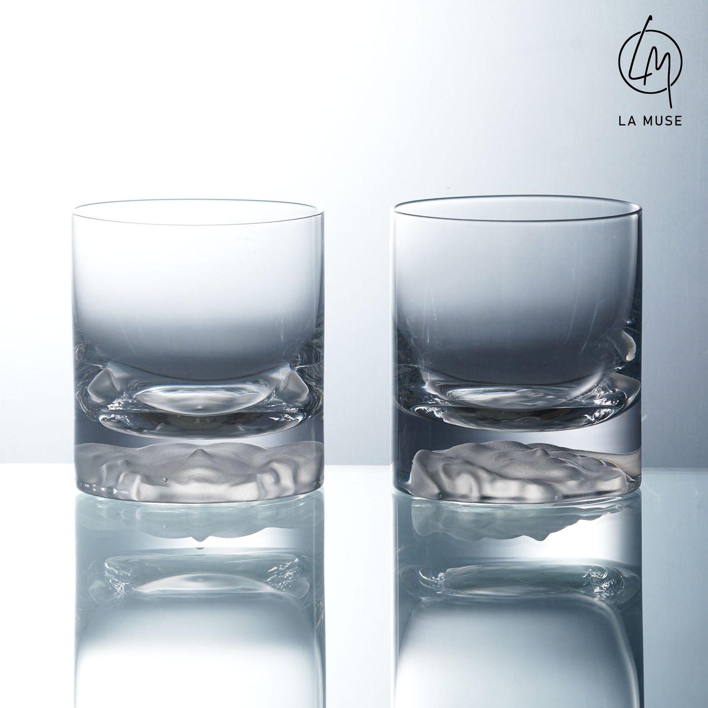 Whiskey Glass The Virgin Goddess - Medusa Inspired Tumbler Whiskey Glasses Set of 2 (380 ml)