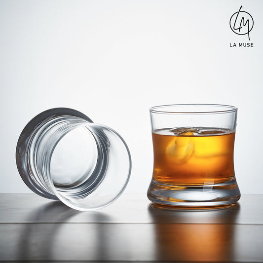 Whiskey Glass Quiet Charm - Tumbler Whiskey Glasses (Set of 6)