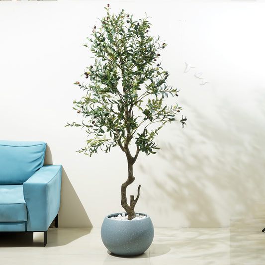 Artificial Trees/Plants Mediterranean Serenity - Artificial Olive Tree ~ 6 Feet Tall