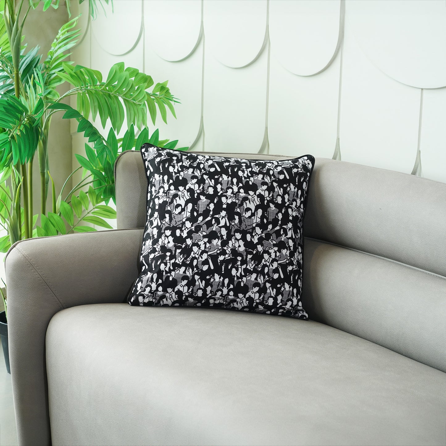 Cushion Cover People in Print Cushion Cover