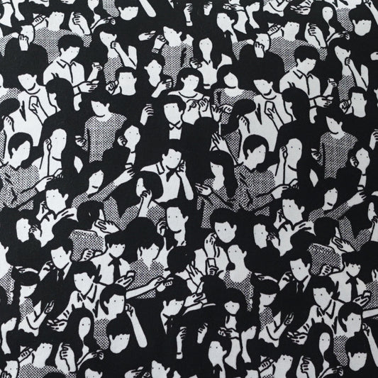 Cushion Cover People in Print Cushion Cover