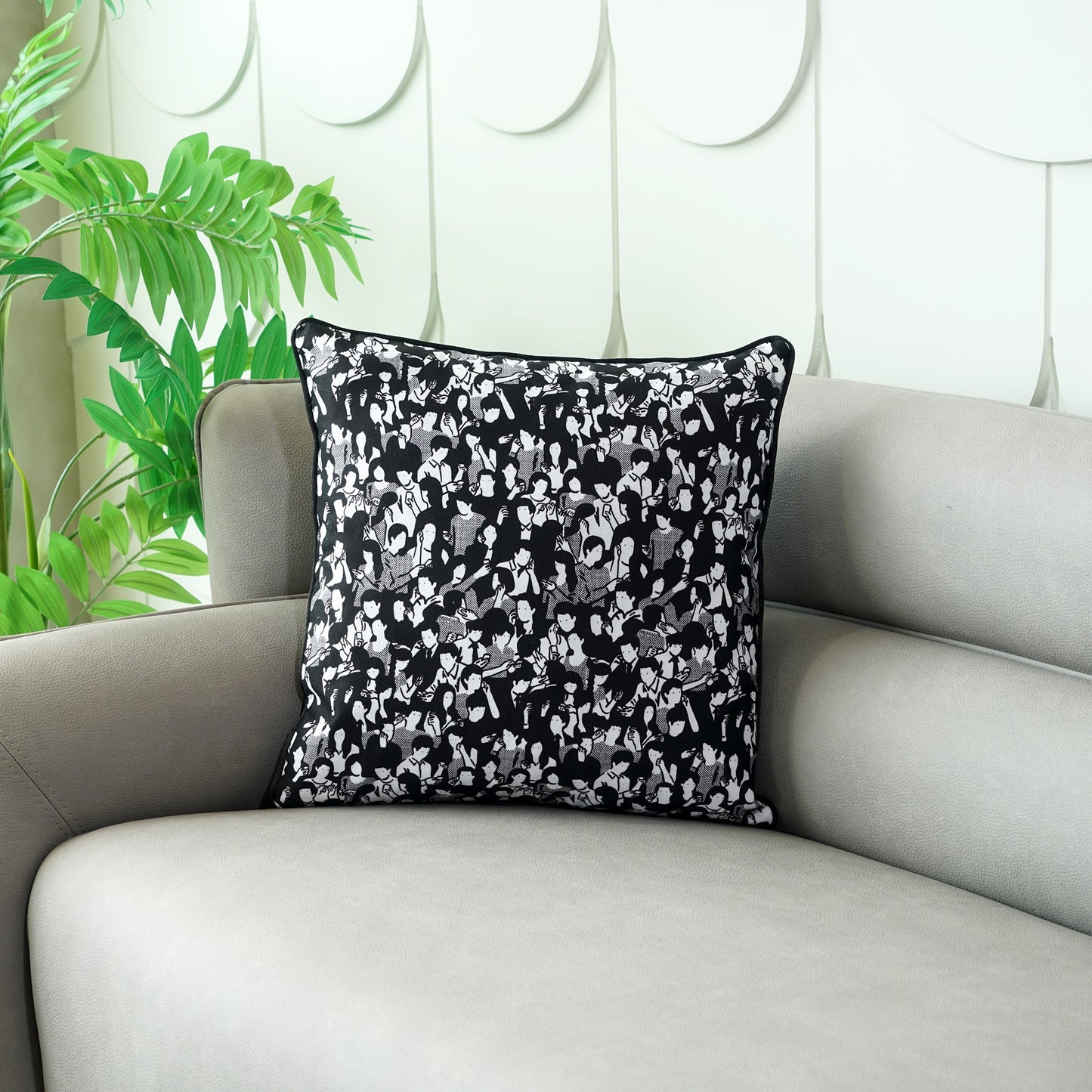 Cushion Cover People in Print Cushion Cover
