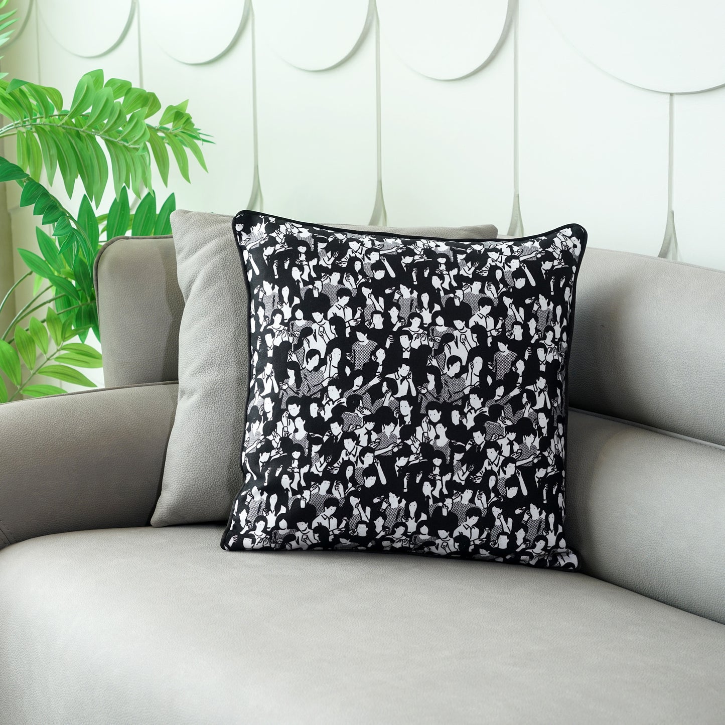 Cushion Cover People in Print Cushion Cover