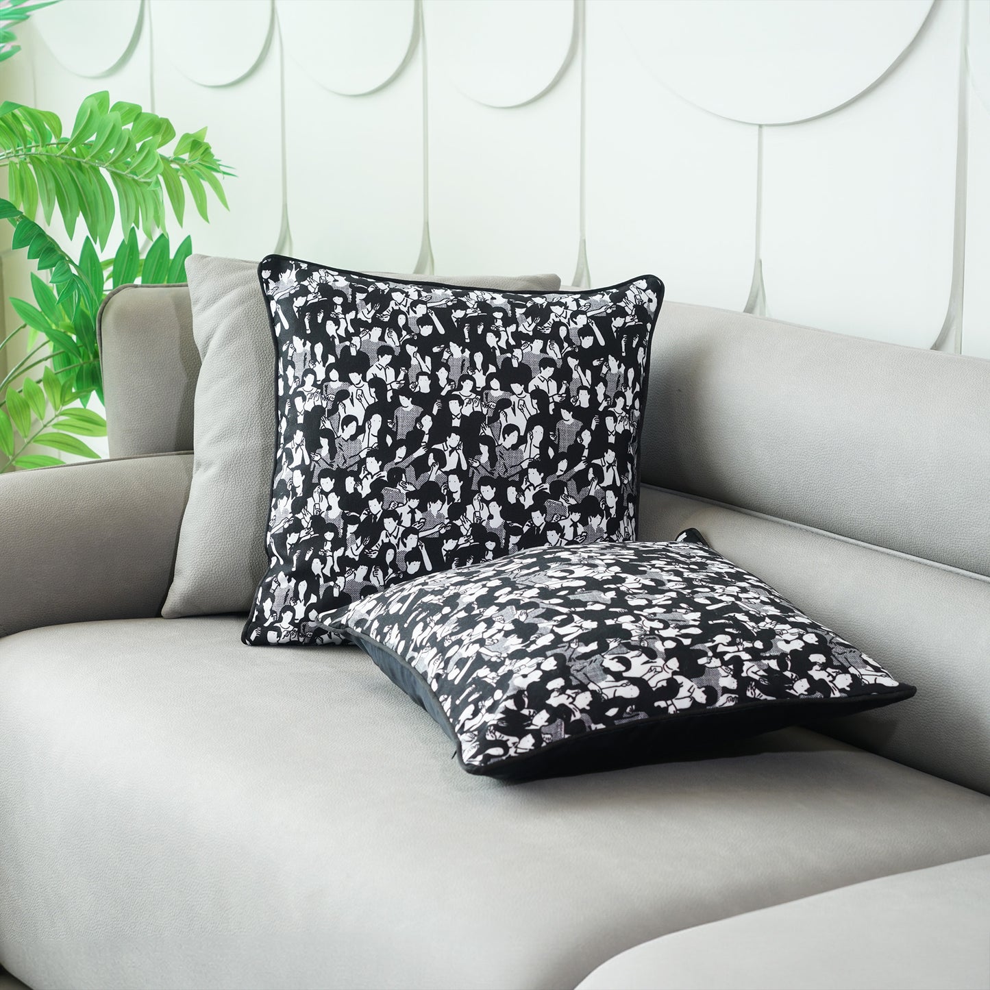 Cushion Cover People in Print Cushion Cover