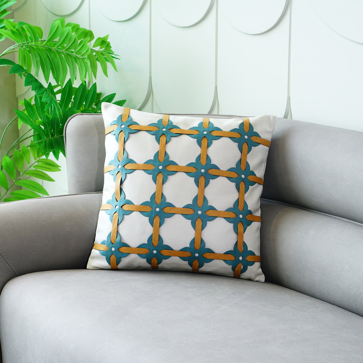 Cushion Cover Bold & Brazen - PU Leather Cushion Cover