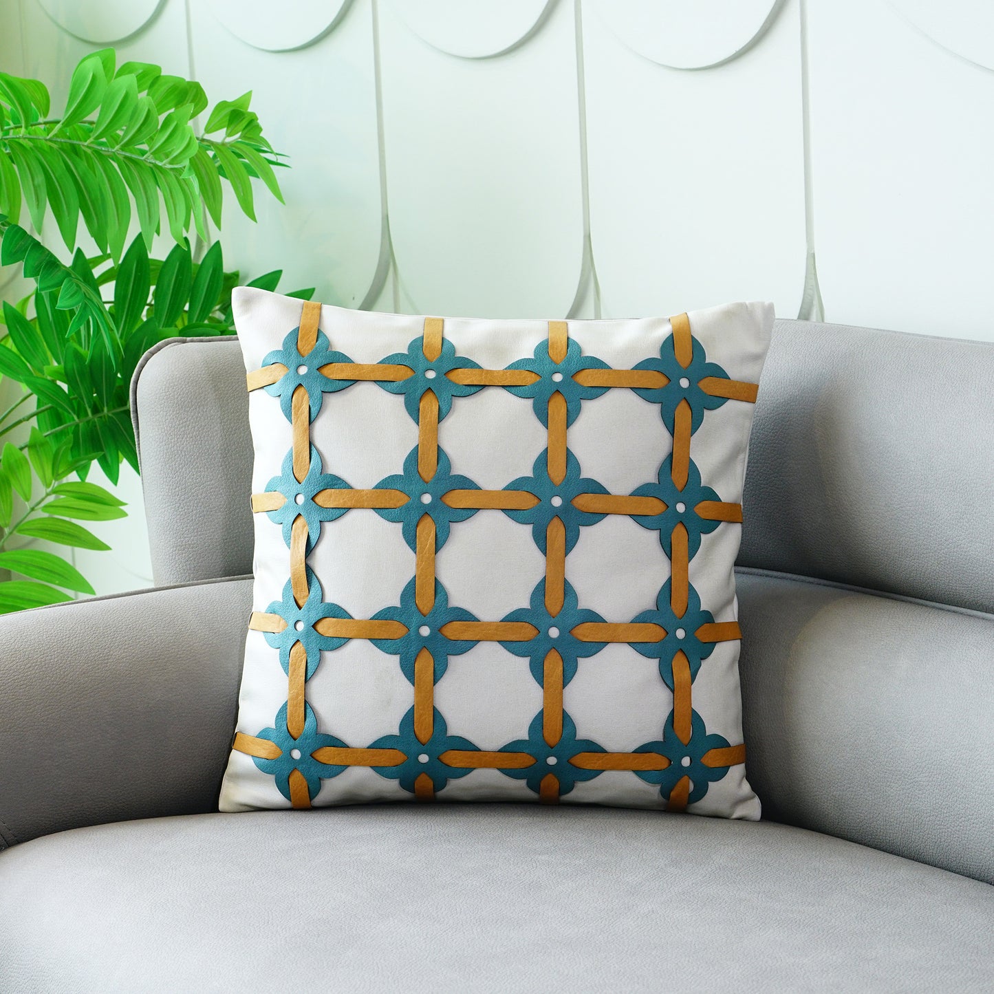 Cushion Cover Bold & Brazen - PU Leather Cushion Cover