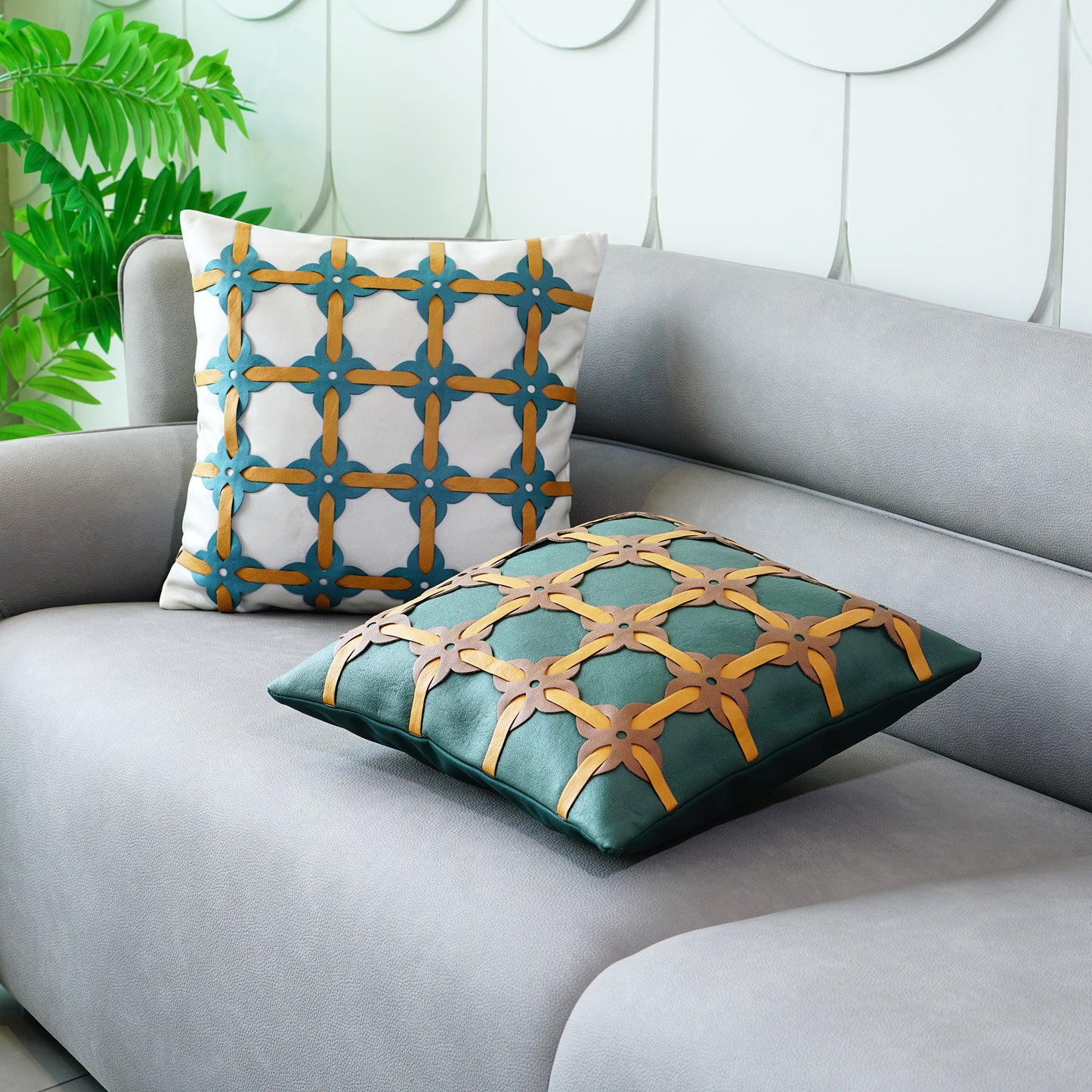 Cushion Cover Bold & Brazen - PU Leather Cushion Cover