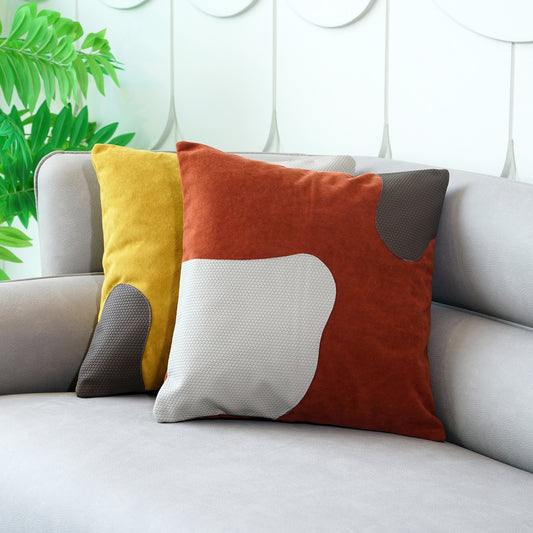 Cushion Cover Color Clash - Leather & Suede Cushion Cover