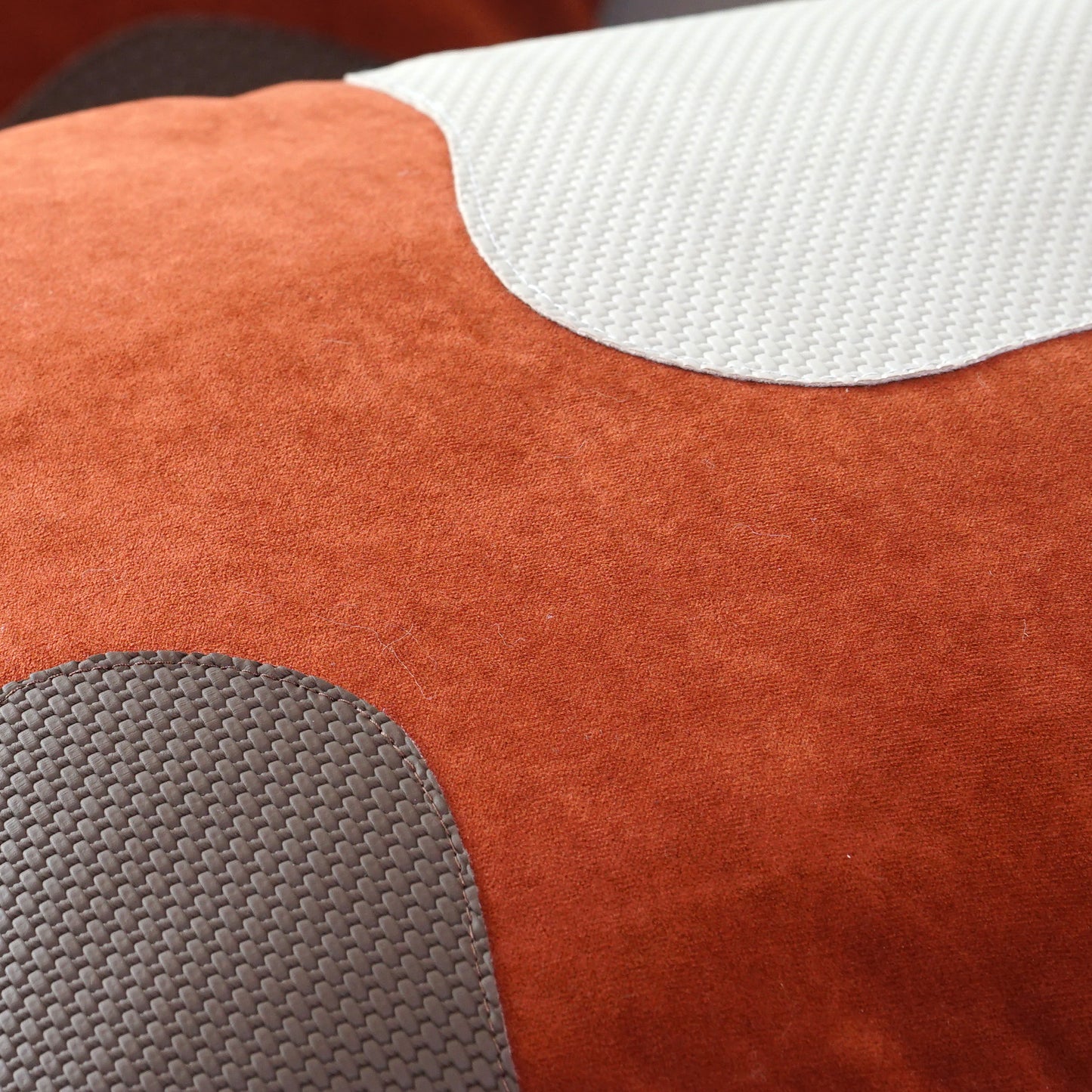 Cushion Cover Color Clash - Leather & Suede Cushion Cover