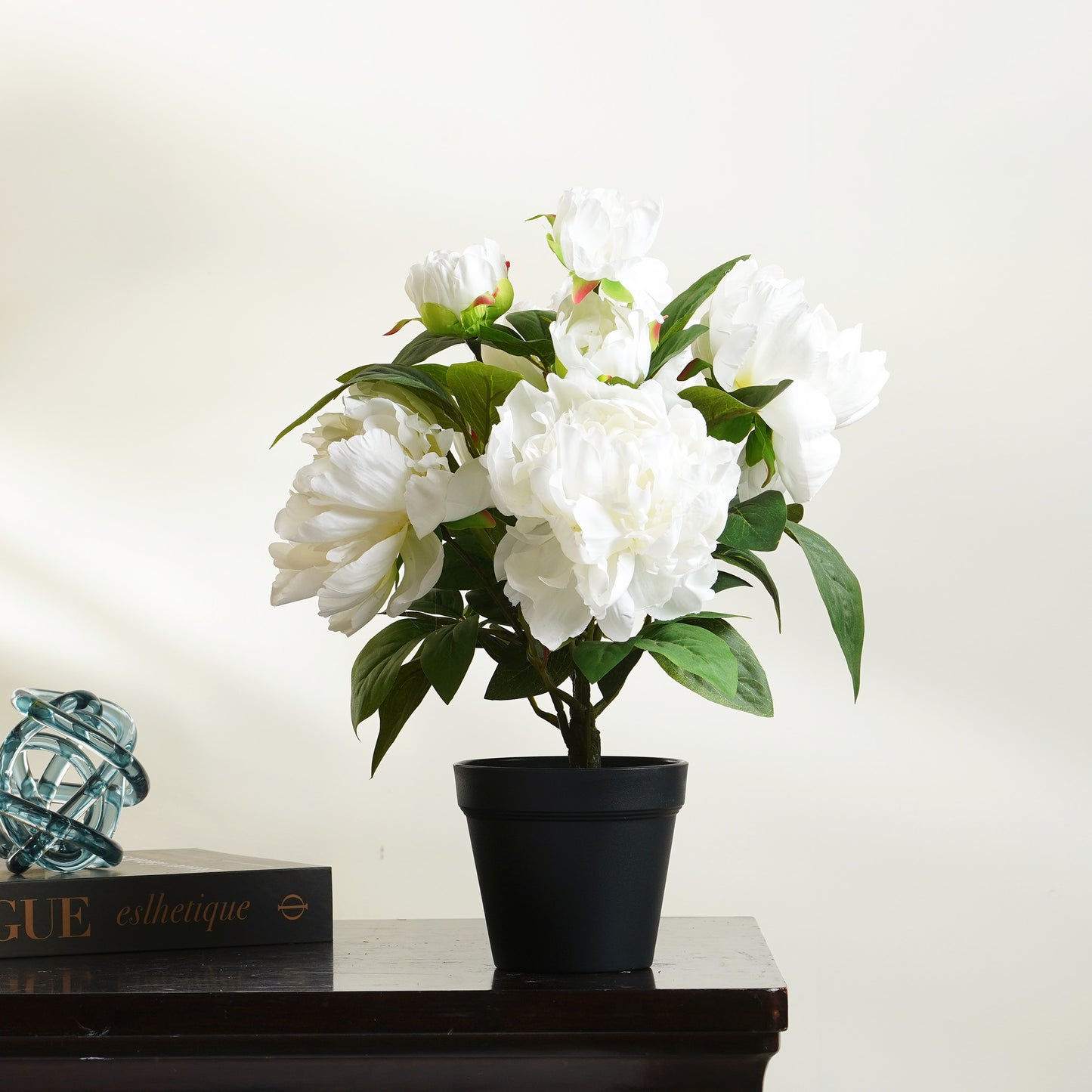Artificial Trees/Plants Winter's Bloom - Peony Artificial Plant ~ 1.5 Feet Tall