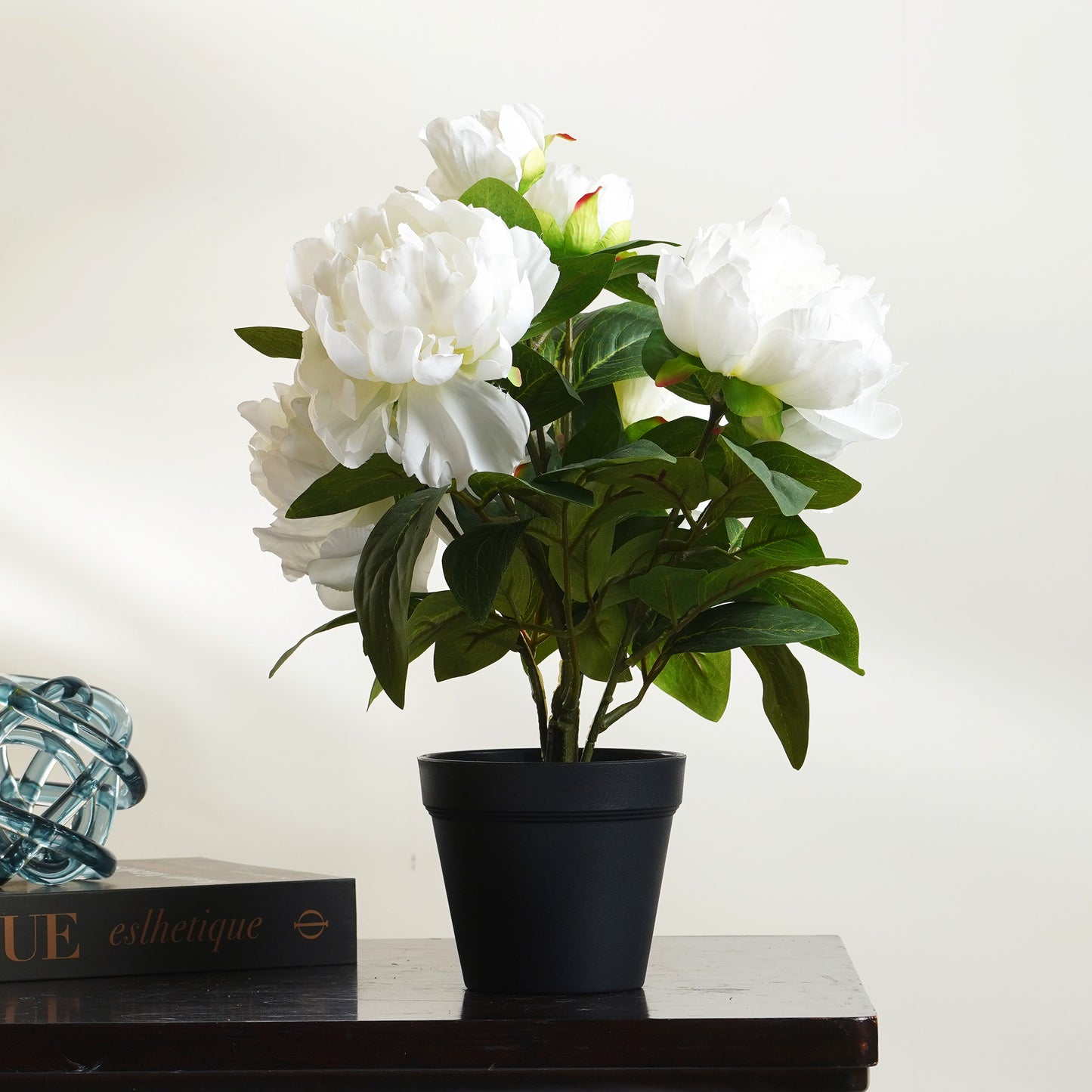 Artificial Trees/Plants Winter's Bloom - Peony Artificial Plant ~ 1.5 Feet Tall
