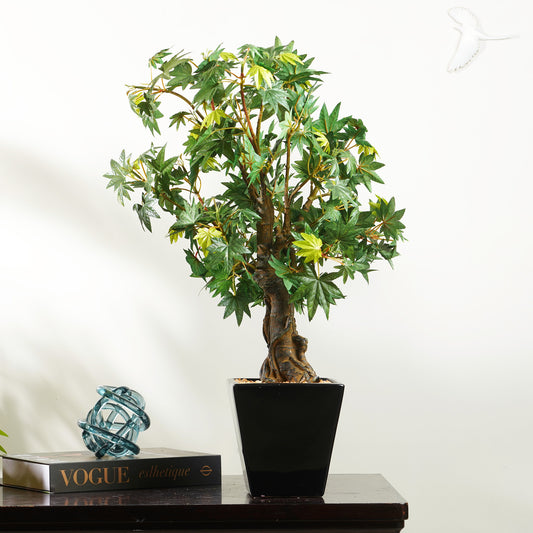 Artificial Trees/Plants Maple Majesty - Japanese Green Maple Artificial Plant ~ 2.5 Feet Tall