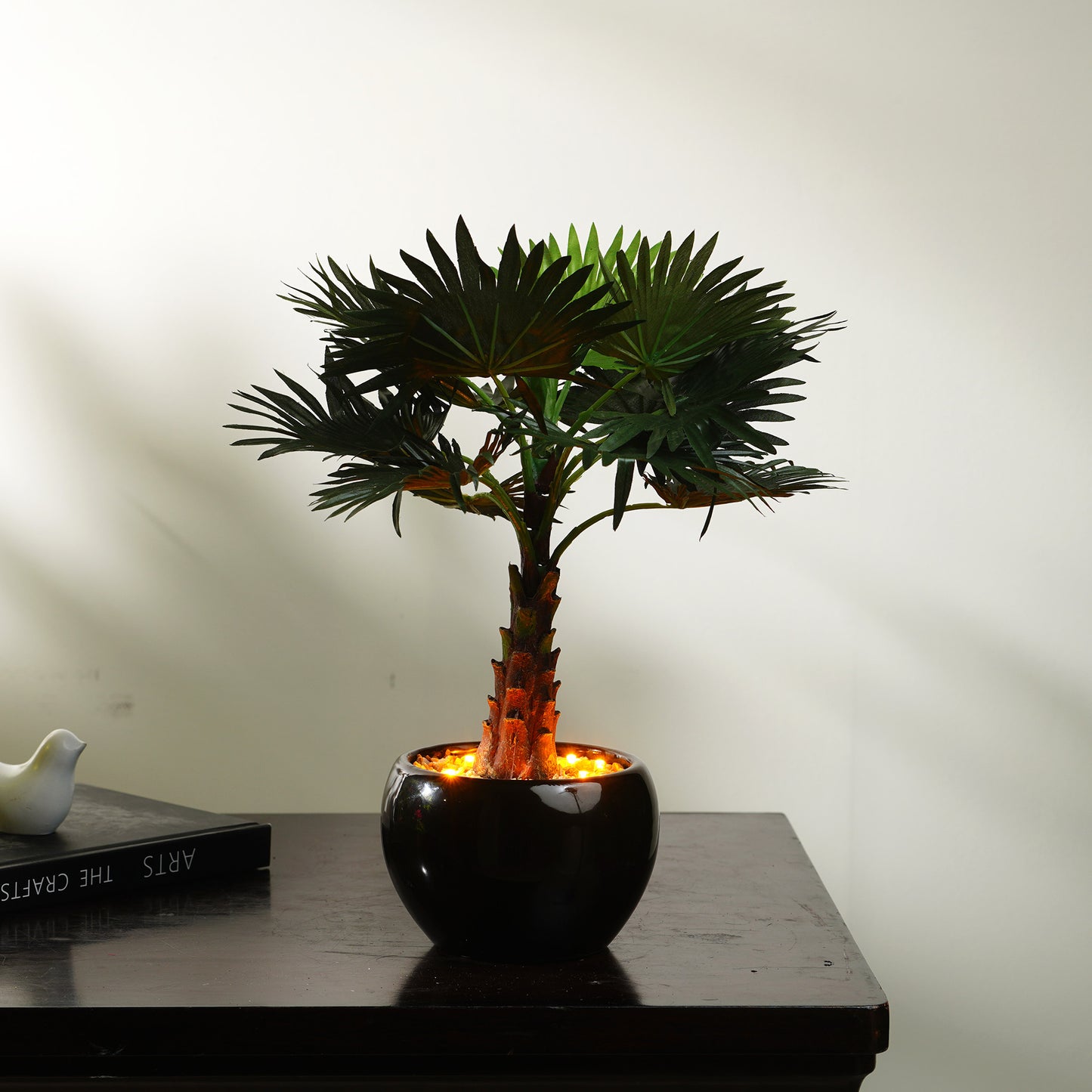 Artificial Trees/Plants Celestial Glow - Small Artificial Palm Plant ~ 1 Feet Tall