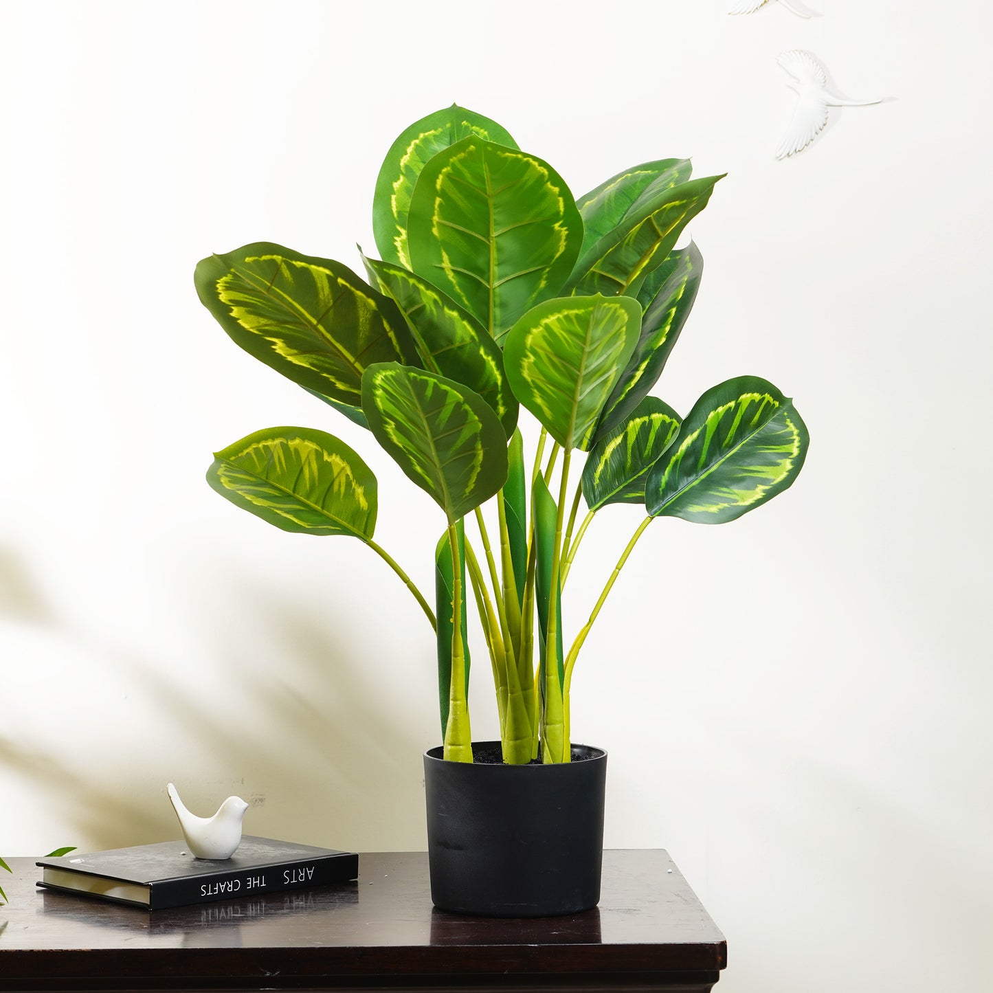 Artificial Trees/Plants Lush Harmony - Calathea Artificial Plant ~ 2 Feet Tall