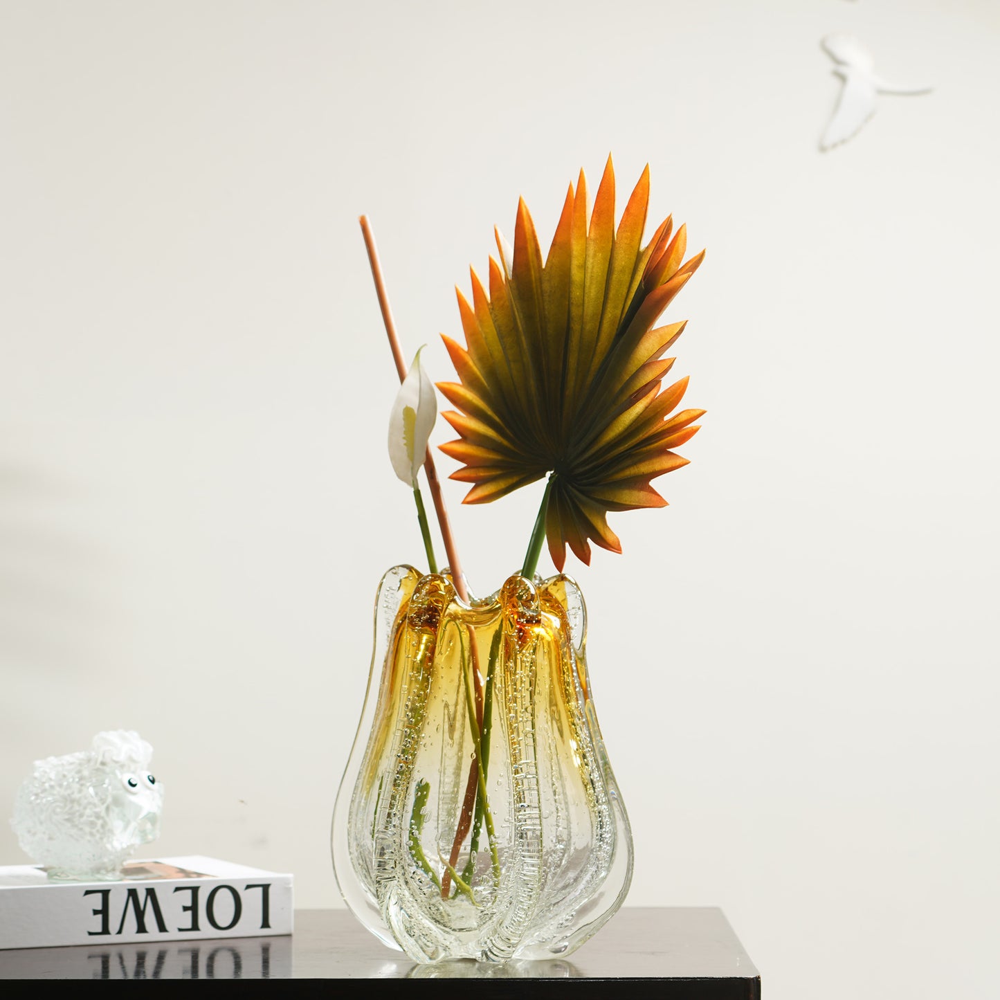 Table Vase The Golden Hour - Handmade Glass Table Vases