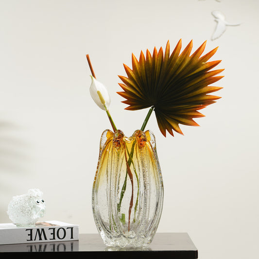 Table Vase The Golden Hour - Handmade Glass Table Vases