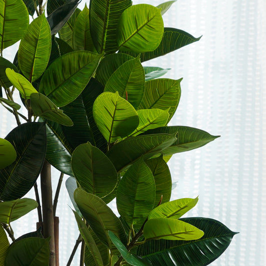 Artificial Trees/Plants The Tropical Euphoria - Artificial Rubber Plant ~ 5 Feet Tall