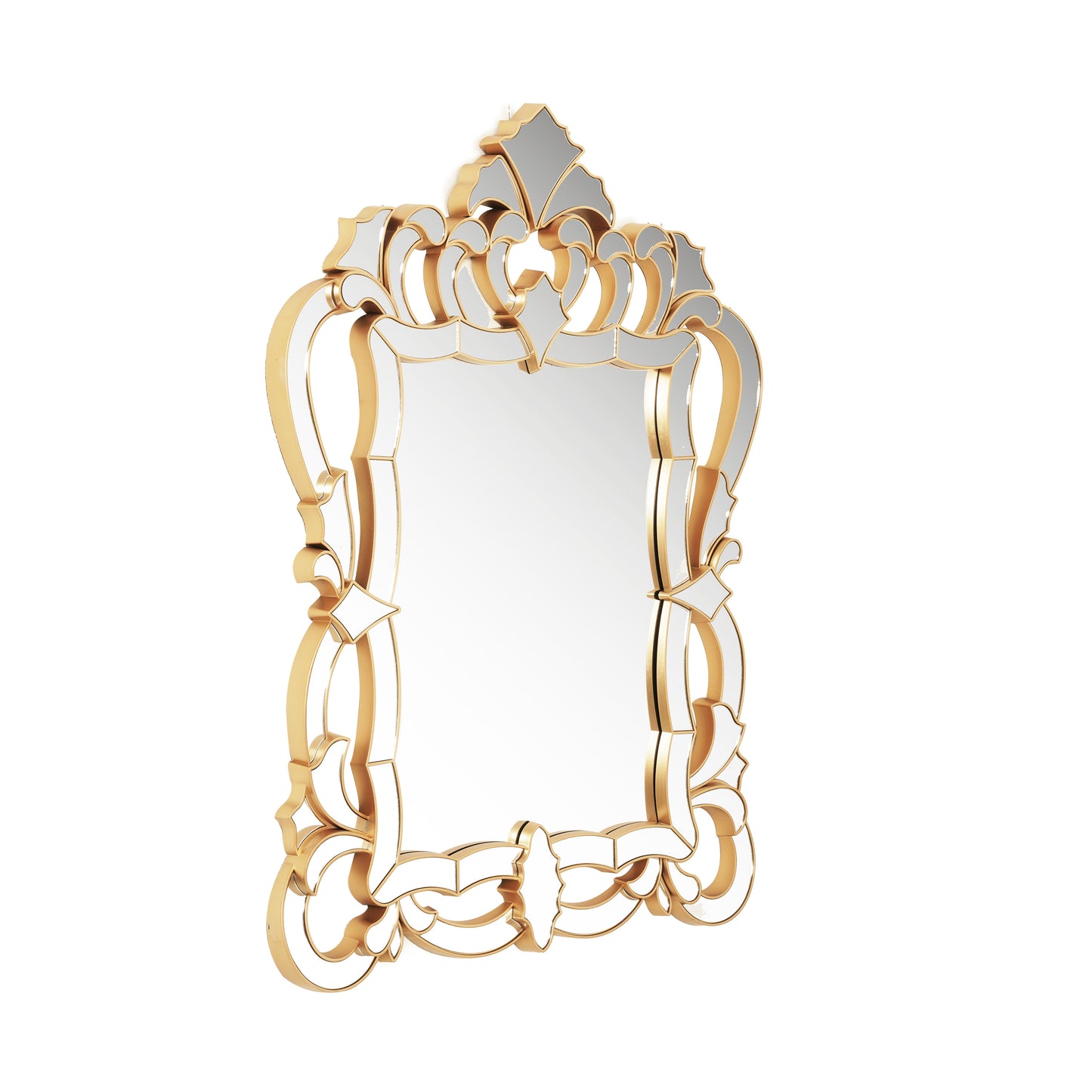 Wall Mirror Mirror, Mirror on the Wall - Gold Finish Wall Mirror ~ 3.5 ft x 2.5 ft