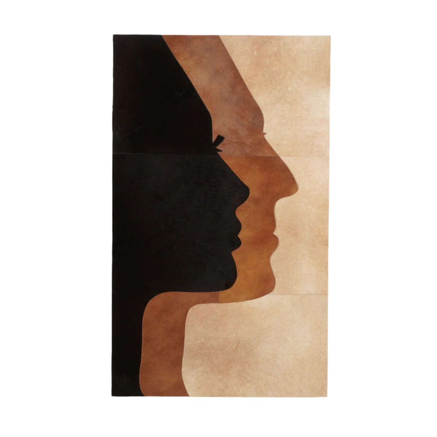 Shadowed Souls - Bovine Leather Wall Art (5 ft x 3 ft)