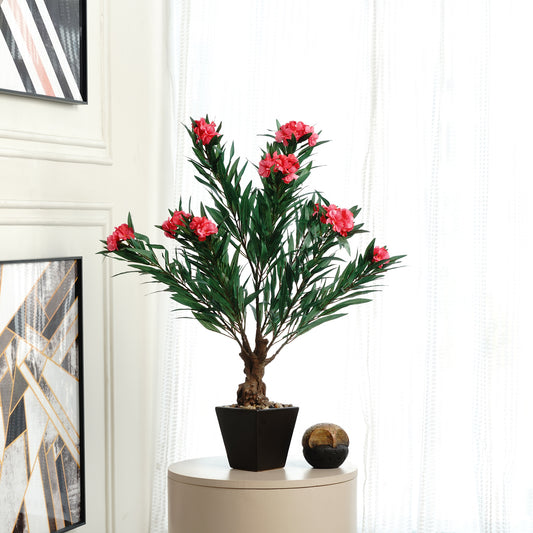 Artificial Trees/Plants The Rouge Oleander ~ 3 Feet Tall Artificial Plant