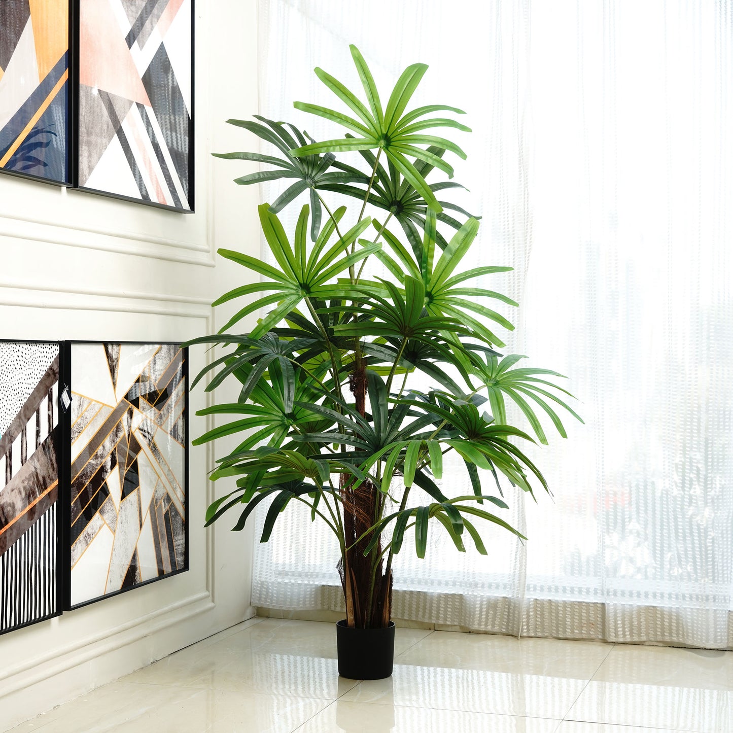 Artificial Trees/Plants Tropical Oasis ~ 6 Feet Tall Real Touch Palm Artificial Plant