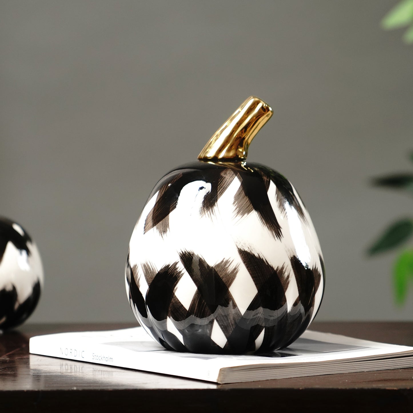 Showpiece Moonlit Pumpkin - Ceramic Showpiece