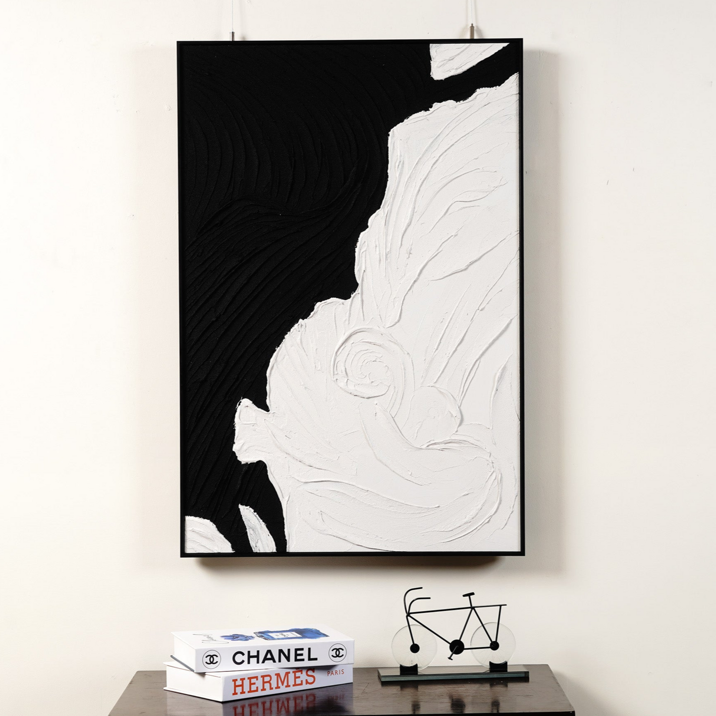 Handmade Oil Paintings The Silent Divide - Textured Handmade Oil Panting (~ 3 ft x 2 ft)