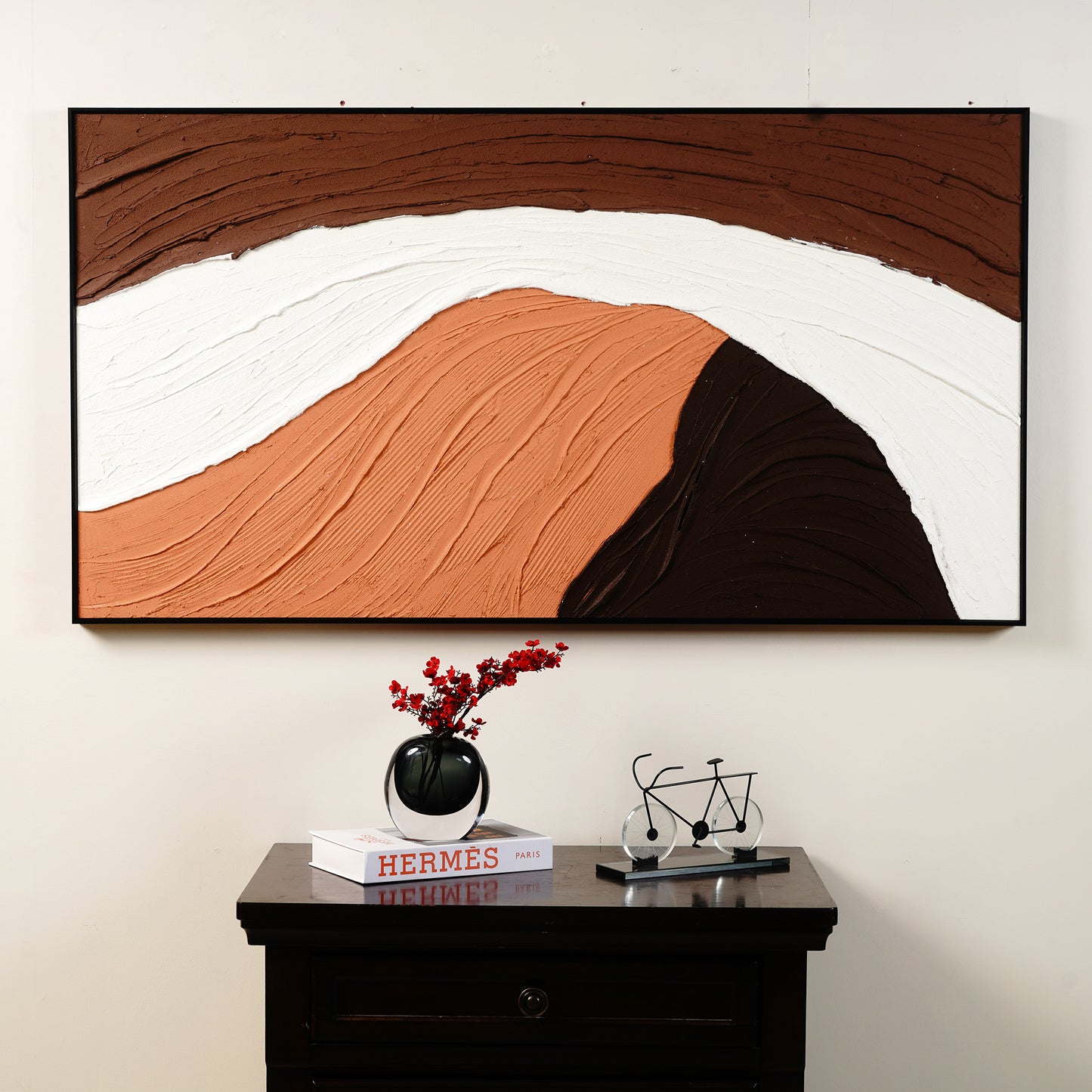 Handmade Oil Paintings The Land’s Lullaby - Textured Handmade Oil Painting (~ 2.5 ft x 4.5 ft)