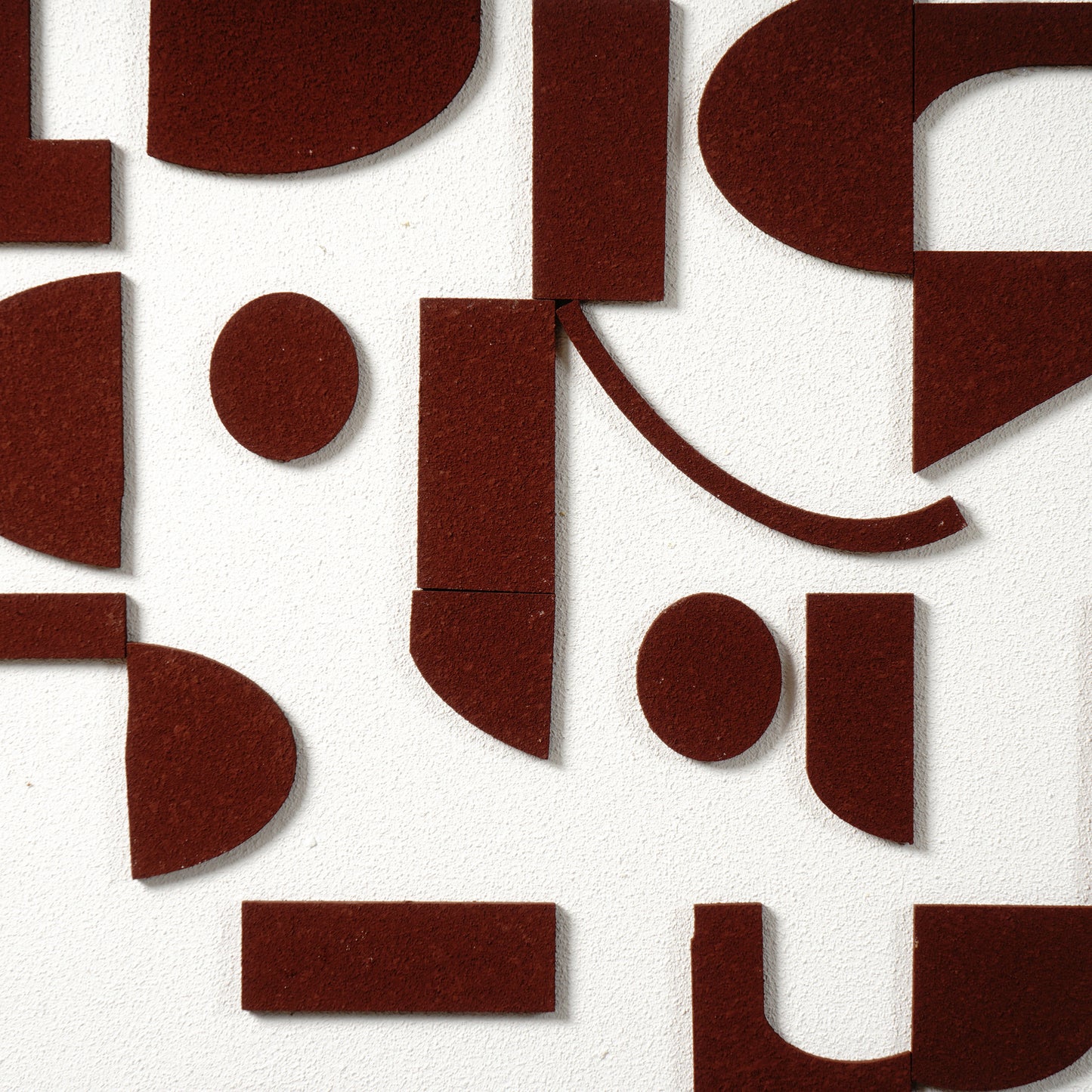 Premium Wall Art Geometry of Thought - Sandstone Textured Premium Wall Art (~ 3 ft x 3 ft)