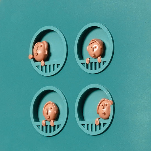 Wall Mounts & Accents Curious Corners Wall Mount Decor (Set of 4) - Style 2