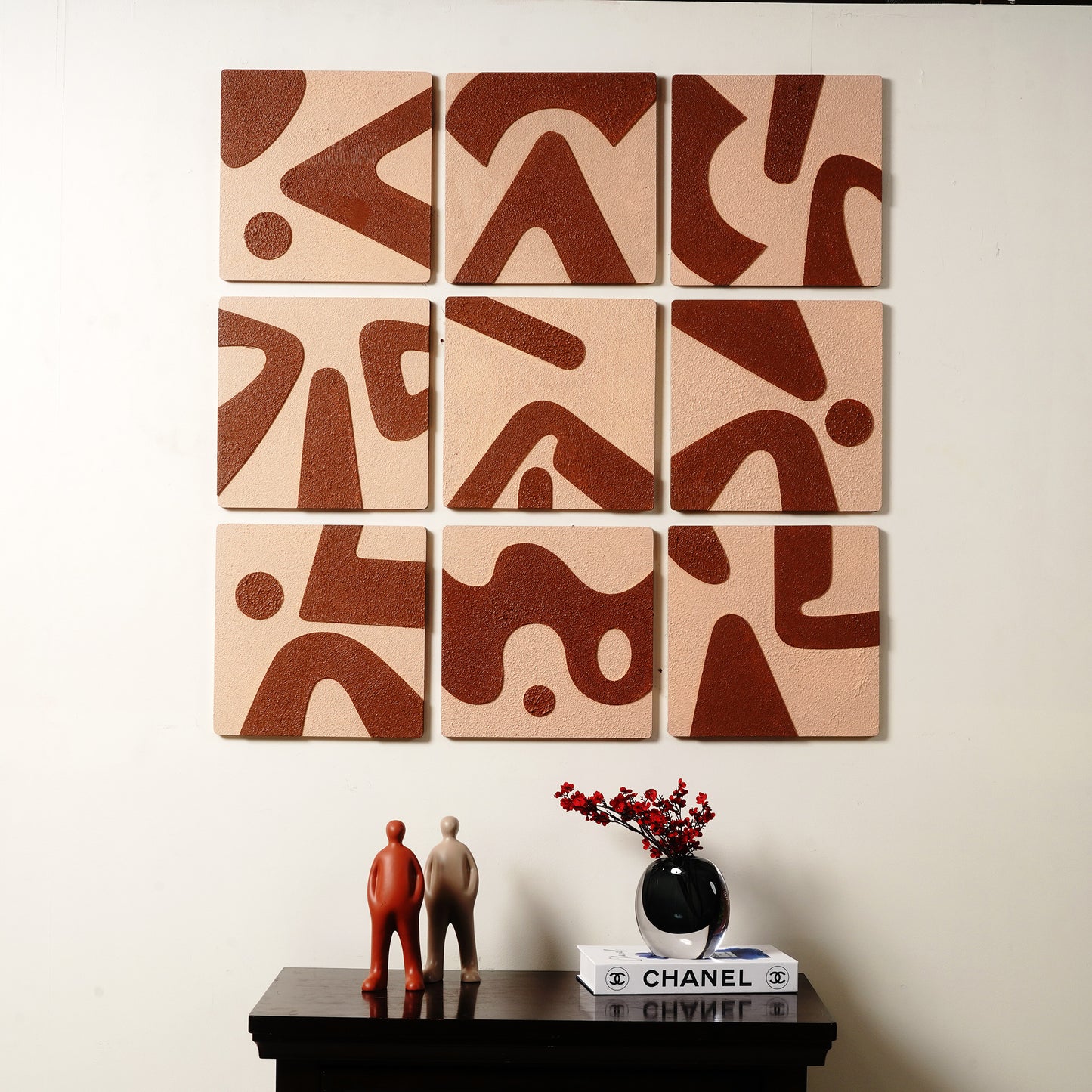Wall Mounts & Accents Fragments of Feelings - Wall Mount Decor (Set of 9) - Brown & Beige