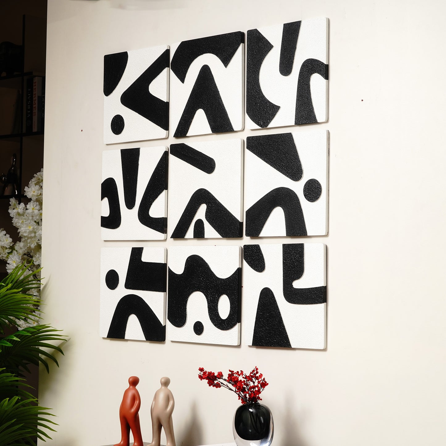 Wall Mounts & Accents Fragments of Feelings - Wall Mount Decor (Set of 9) - Black & White