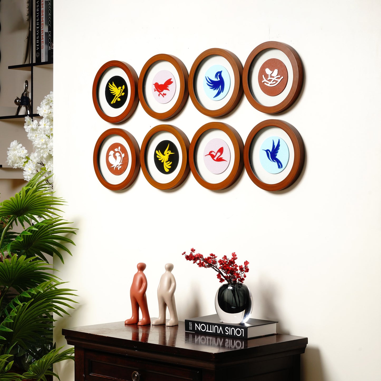 Wall Mounts & Accents Wings of Whimsy - Bird Themed Wall Mount Decor (Set of 8)