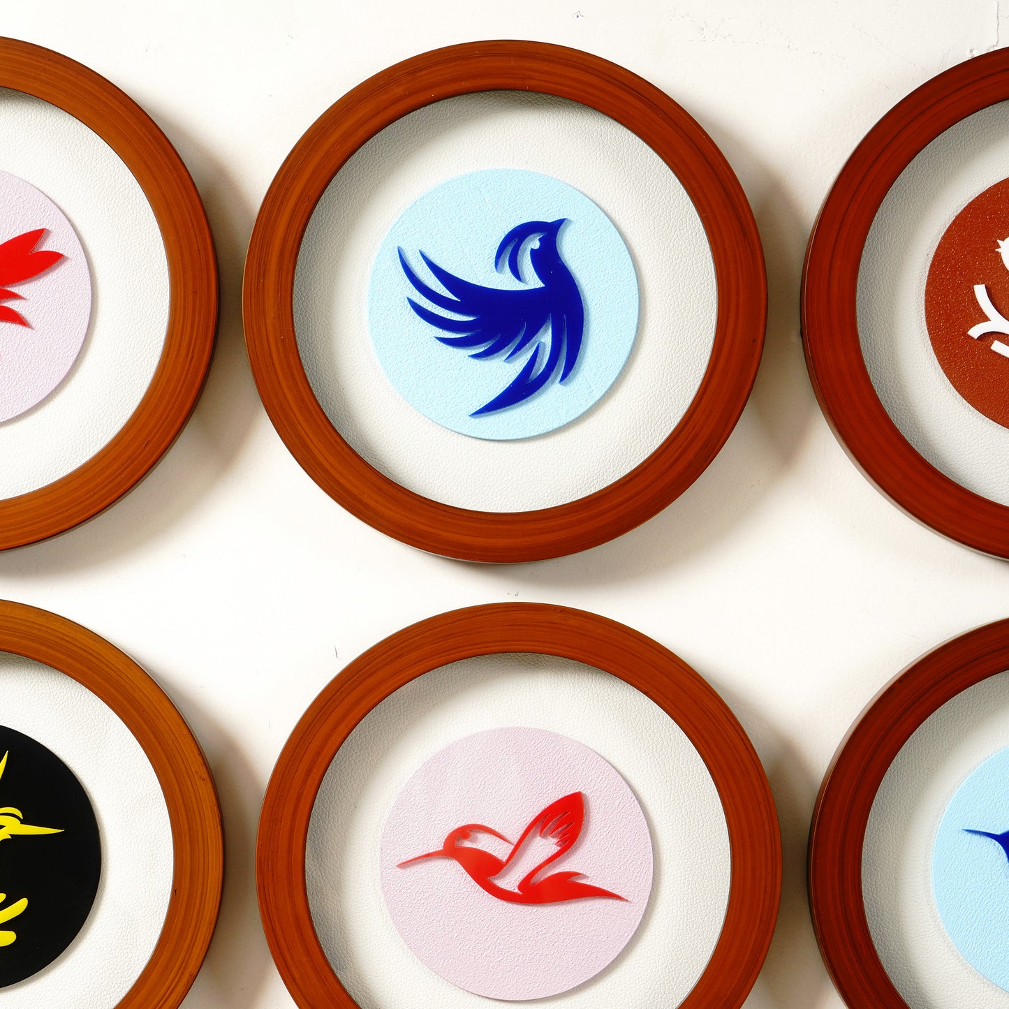Wall Mounts & Accents Wings of Whimsy - Bird Themed Wall Mount Decor (Set of 8)