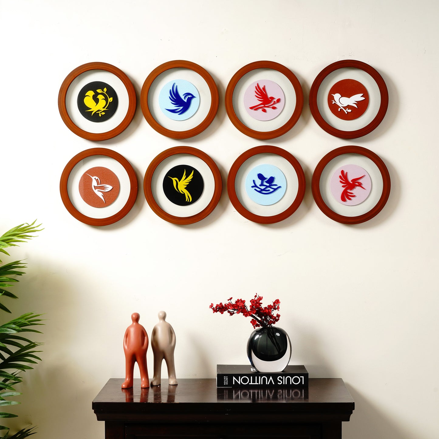 Wall Mounts & Accents Wings of Whimsy - Bird Themed Wall Mount Decor (Set of 8)