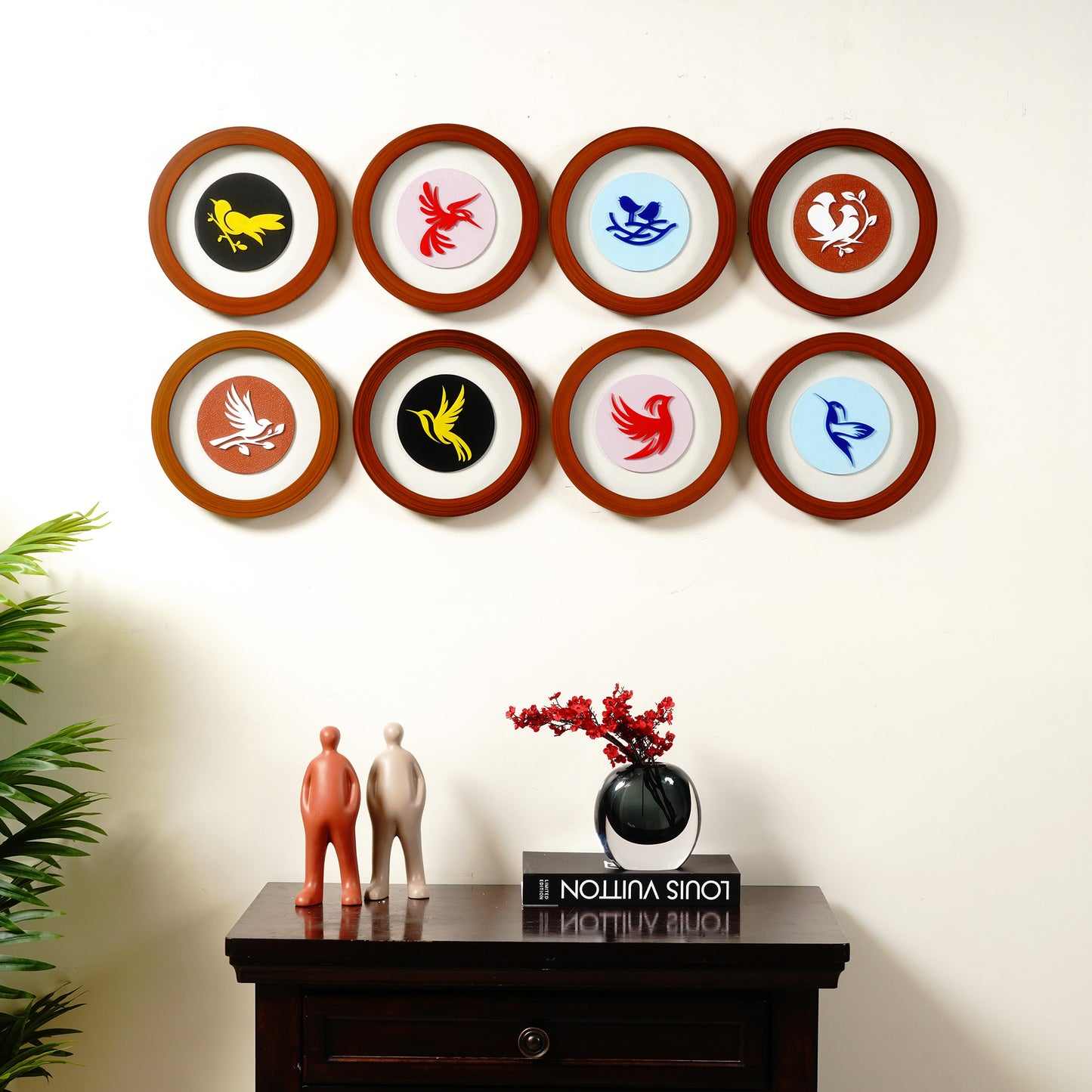 Wall Mounts & Accents Wings of Whimsy - Bird Themed Wall Mount Decor (Set of 8)