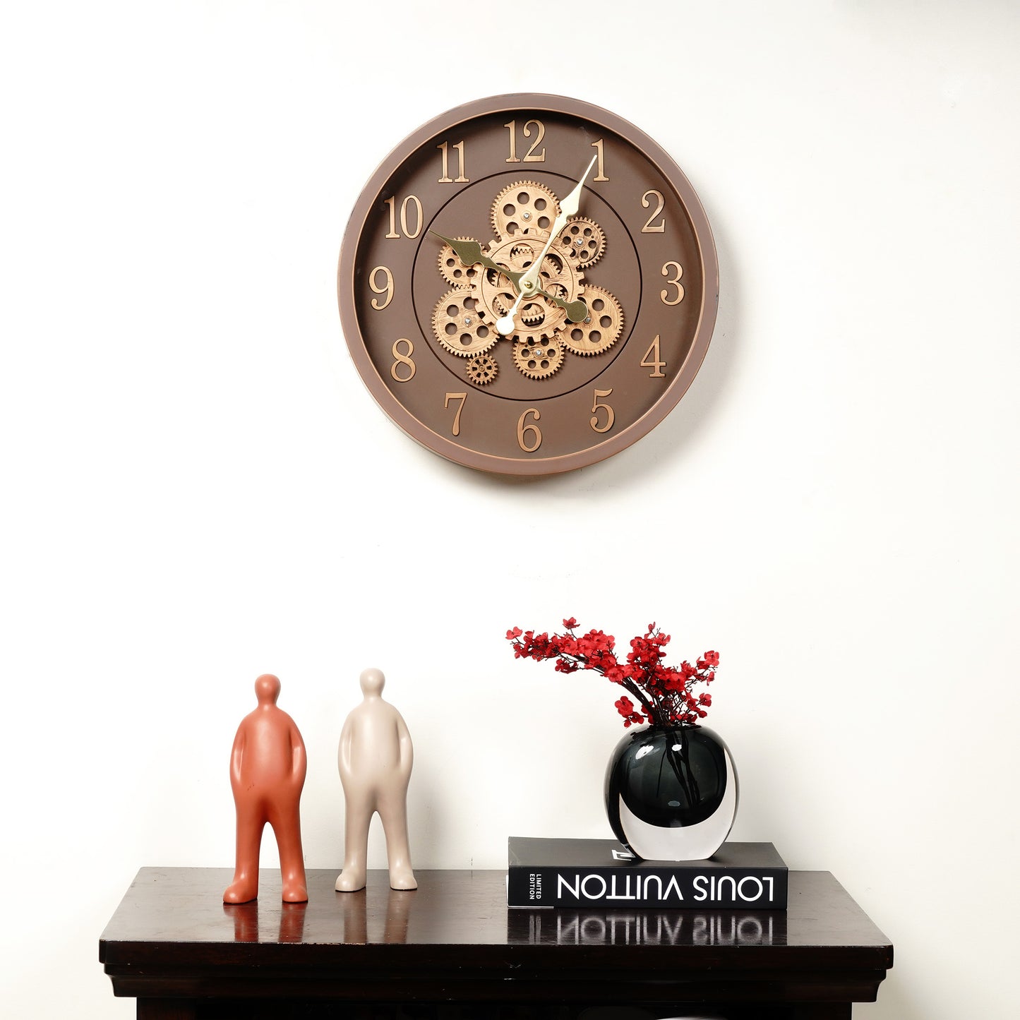 Wall Clocks The Timekeeper’s Heirloom - Moving Gears Wall Clock (~ 16" Dia)