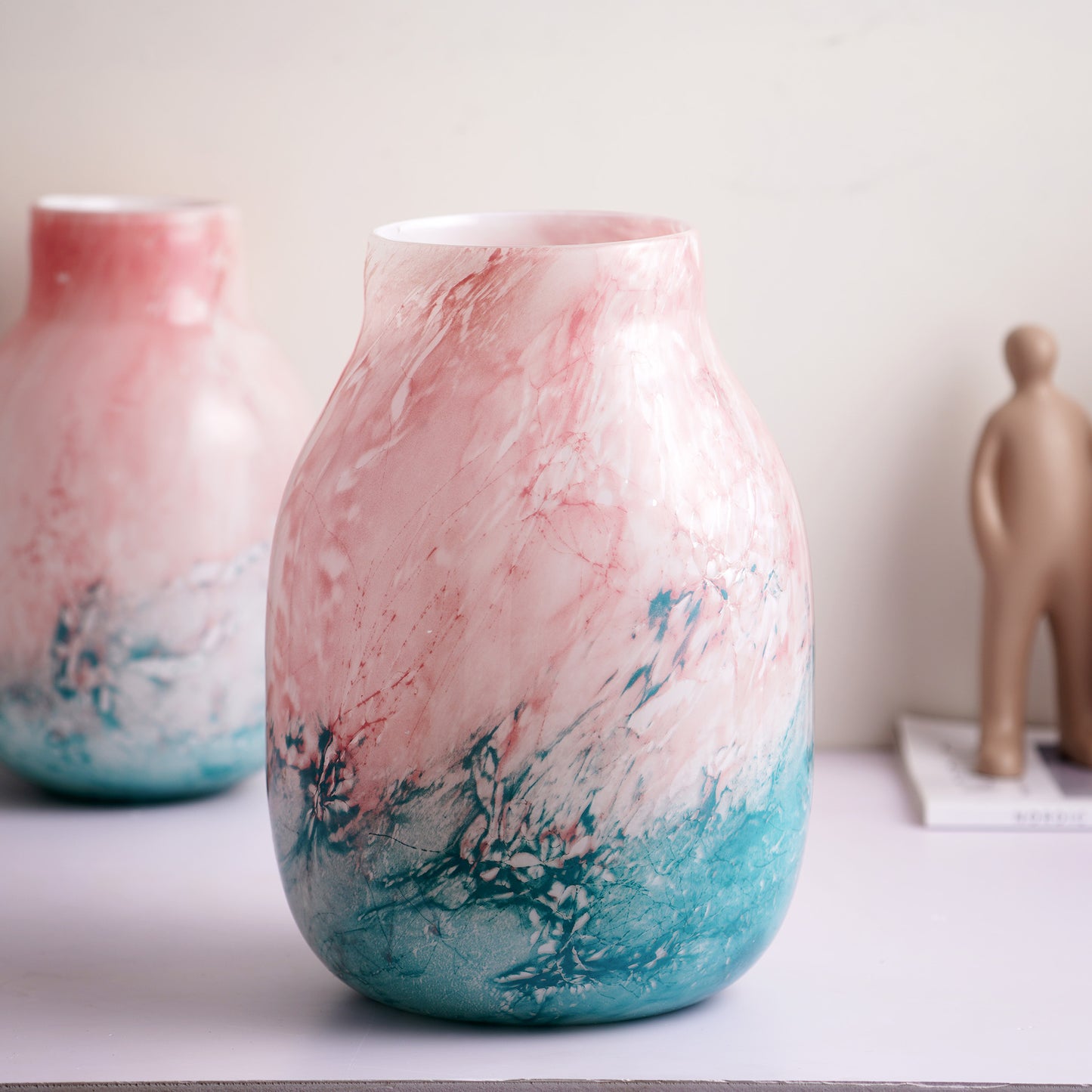 Table Vase Celestial Shore - Thick Crystal Glass Table Vases