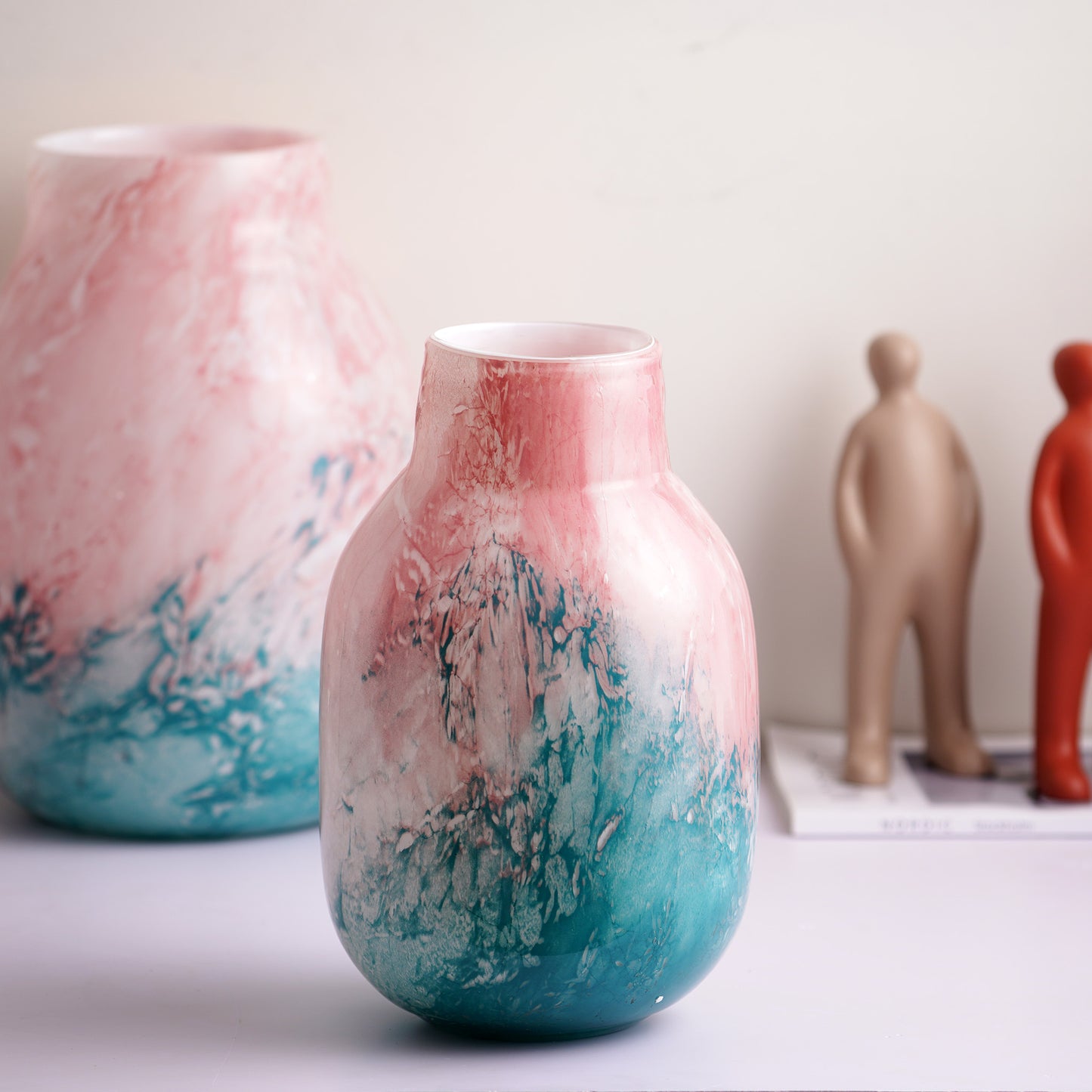 Table Vase Celestial Shore - Thick Crystal Glass Table Vases